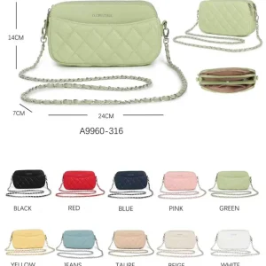 Bolso Bandolera Sintético D. Cristina con Bolsillo Frontal y 3 Compartimentos Principales para Mujer
