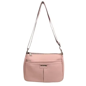 Bolso de Hombro Sintético para Mujer con 3 Bolsillos Exteriores y Tira Bandolera Ajustable