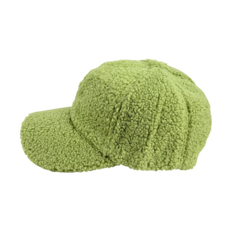 Gorra Sintética Estilo Borreguito con Colores Lisos y Efecto Peluche para Mujer - Imagen 4