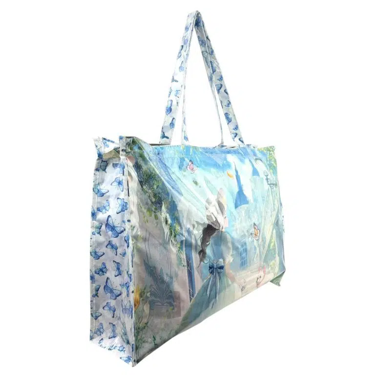 Pack de Bolso Sintético de Playa para Mujer con Diseño de Muñeca y Neceser a Juego - Imagen 4