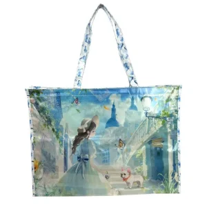 Pack de Bolso Sintético de Playa para Mujer con Diseño de Muñeca y Neceser a Juego