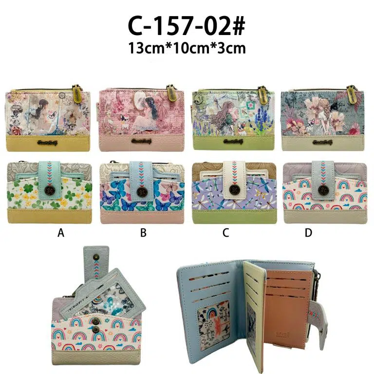Monedero Sintético Muñeca Sweet Candy con Tarjetero Extraíble y Bolsillo con Cremallera de Mujer - Imagen 2