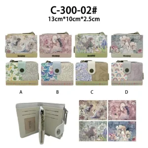 Monedero Sintético Muñeca Sweet Candy con Solapa, Bolsillo Interno y Caja para Mujer