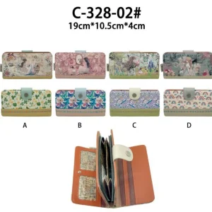 Cartera Sintética de Mujer con Diseño Muñeca Sweet Candy, Bolsillo Interno y Espacio para Tarjetas