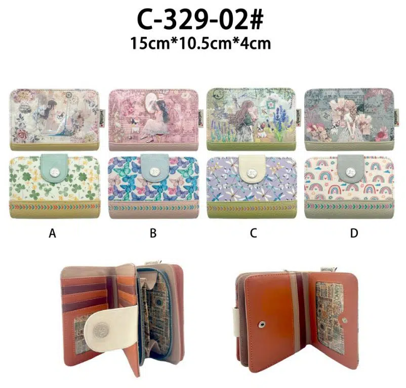 Monedero Sintético de Mujer con Diseño Muñeca Sweet Candy, Espacio para Monedas y Tarjetas - Imagen 2