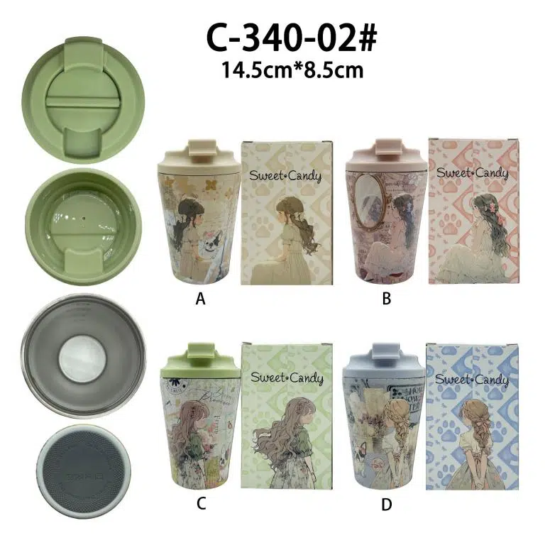 Taza de Café con Diseño de Muñeca Sweet Candy Mujer con Gran Calidad y Base Antideslizante - Imagen 3