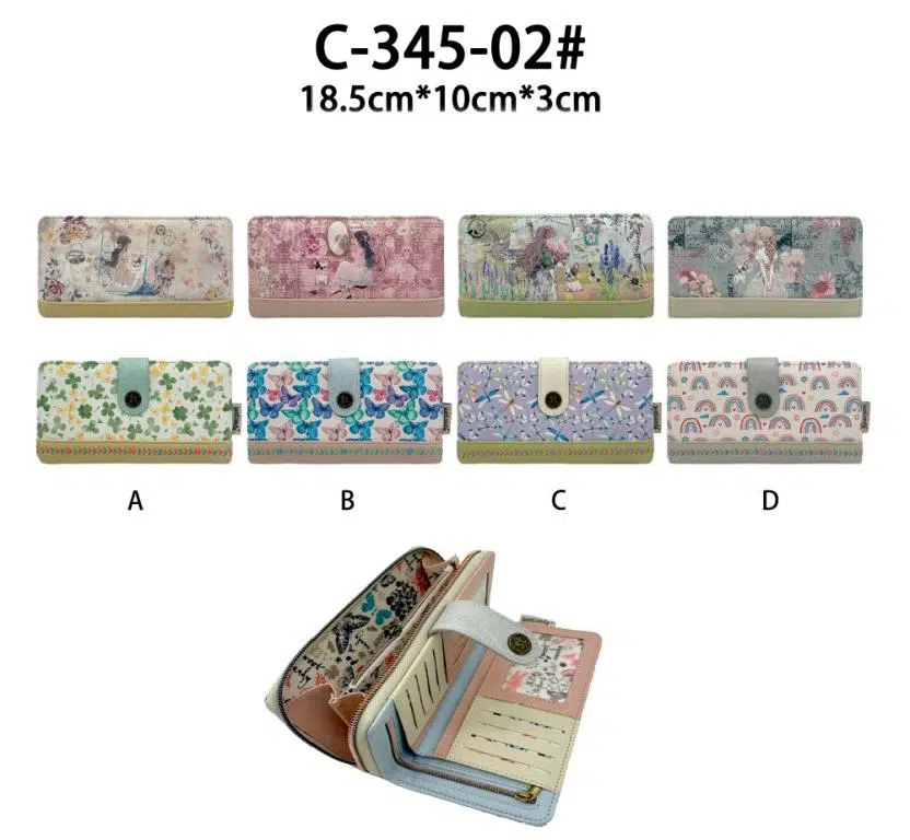 Cartera Sintética para Mujer con Diseño Muñeca Sweet Candy, Bolsillo Interior y Espacio para Tarjetas - Imagen 2