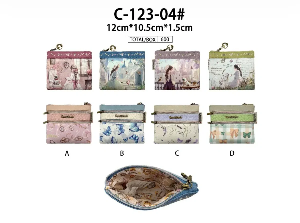 Monedero Sintético y Compacto de Mujer con Muñeca Sweet Candy y 2 Bolsillos Traseros