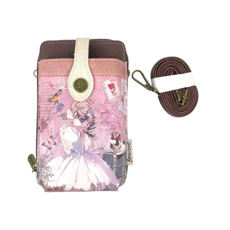 Bolsito Portamovil Sintético de Muñeca Sweet Candy con 3 Compartimentos para Mujer - Imagen 5