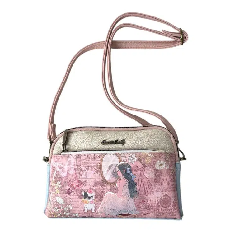 Bolso Bandolera Sintético Muñeca Sweet Candy para Mujer con 4 Bolsillos con Cremallera - Imagen 2