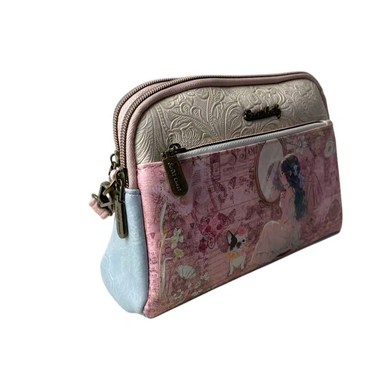 Bolso Bandolera Sintético Muñeca Sweet Candy para Mujer con 4 Bolsillos con Cremallera - Imagen 8