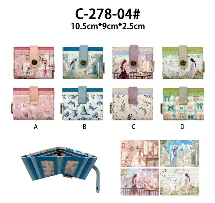 Monedero-Tarjetero Sintético y Compacto con Muñeca Sweet Candy y Caja para Mujer - Imagen 2