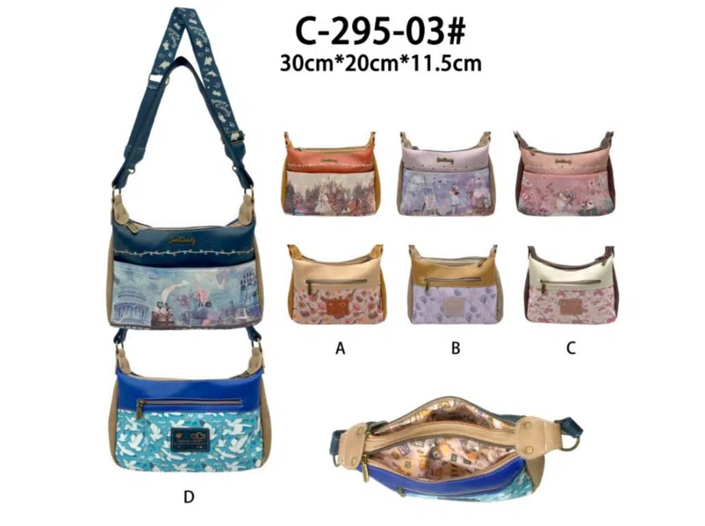 Bolso Sintético de Hombro con Diseño Muñeca Sweet Candy y 2 Compartimentos para Mujer - Imagen 2