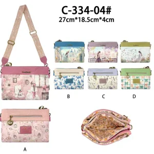 Bolso Bandolera Sintético con Muñeca Sweet Candy, Bolsillo Trasero y 3 Compartimentos para Mujer