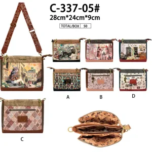 Bolso Hombro Sintético de Mujer con Muñeca Sweet Candy y Bolsillo Trasero