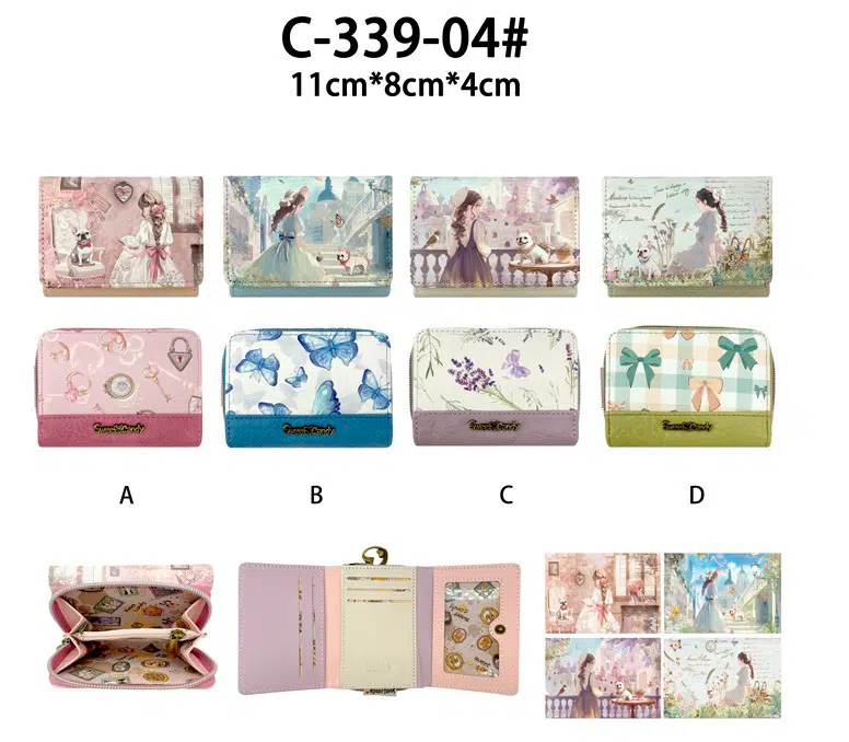 Monedero Sintético Mujer con Muñeca Sweet Candy, Caja, Bolsillo Interno y Espacio para Tarjetas - Imagen 2