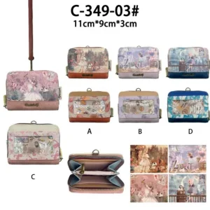 Cartera Sweet Candy con asa de mano con monedero para regalo