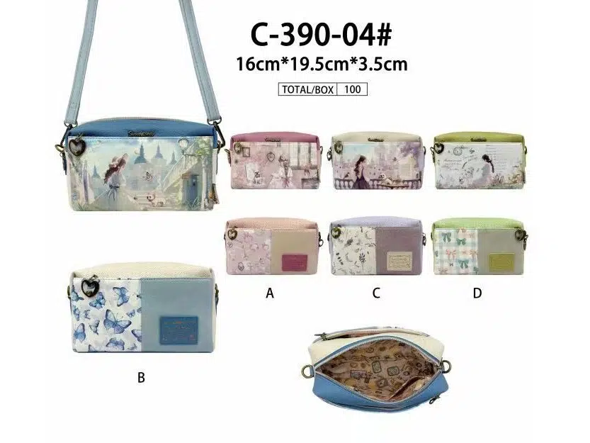 Bolso Bandolera Sintético con Muñeca Sweet Candy y 2 Bolsillos Exteriores para Mujer