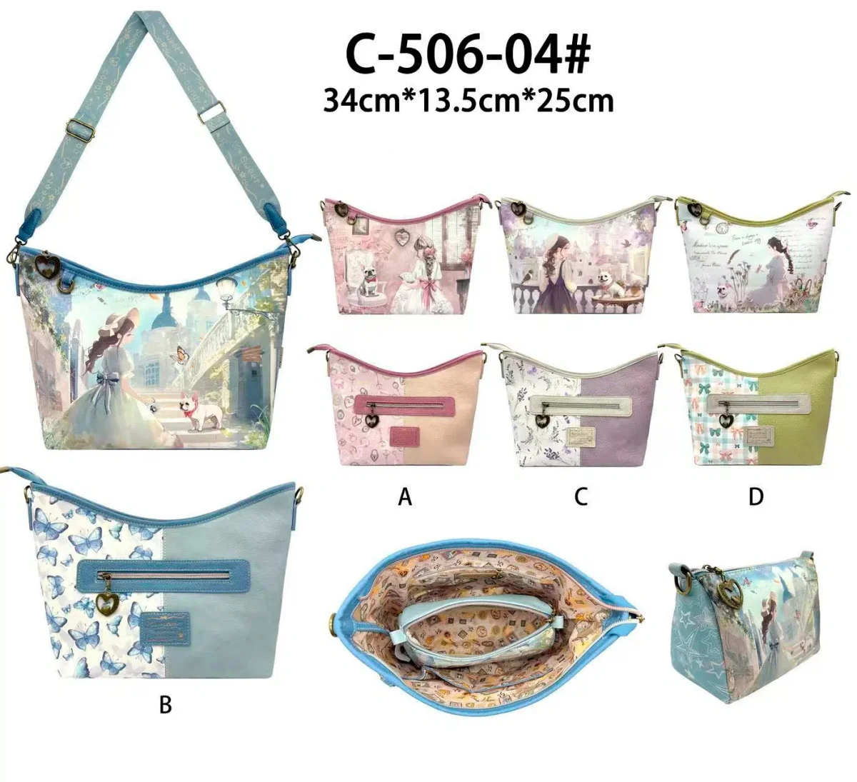 Bolso de Hombro Sintético con Muñeca Sweet Candy + Bolsito Bandolera Extra para Mujer - Imagen 2