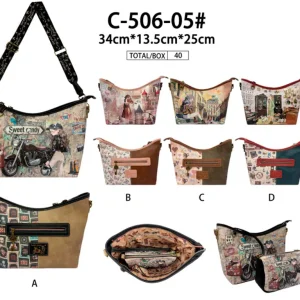 Bolso de Hombro Sintético Mujer con Muñeca Sweet Candy + Bolsito Bandolera Extra
