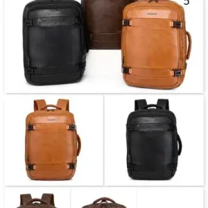 Mochila Sintética de Hombre con Gran Capacidad y 3 Compartimentos Amplios de Cremallera