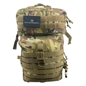 Amplia Mochila Unisex Estilo Militar con Diseño Molle y Multicompartimentos