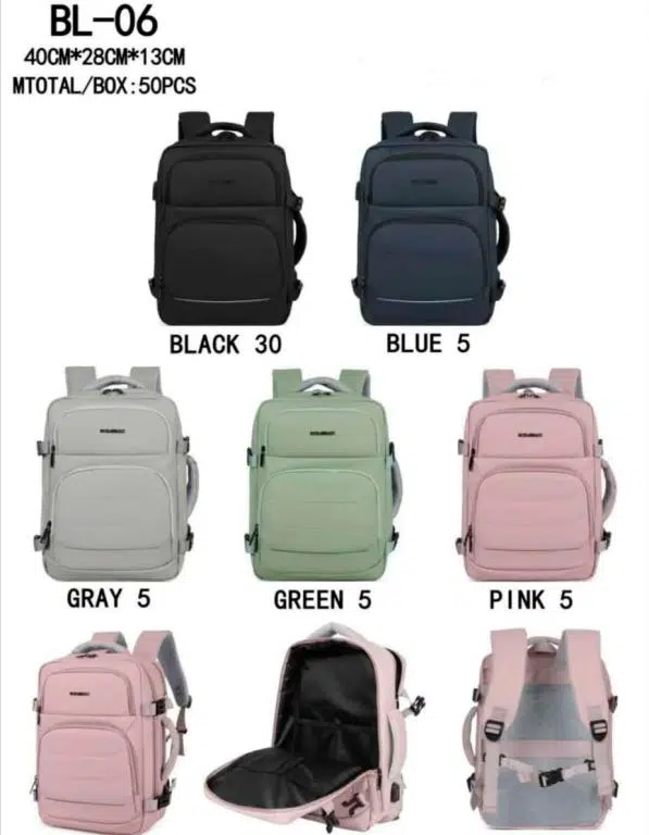 Mochila Sintética de Hombre con Gran Capacidad y Varios Compartimentos de Cremallera