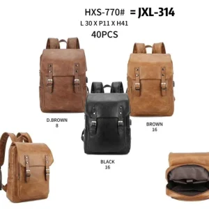 Mochila Sintética de Hombre con Gran Capacidad, Solapa y Bolsillo con Velcro para Portátil