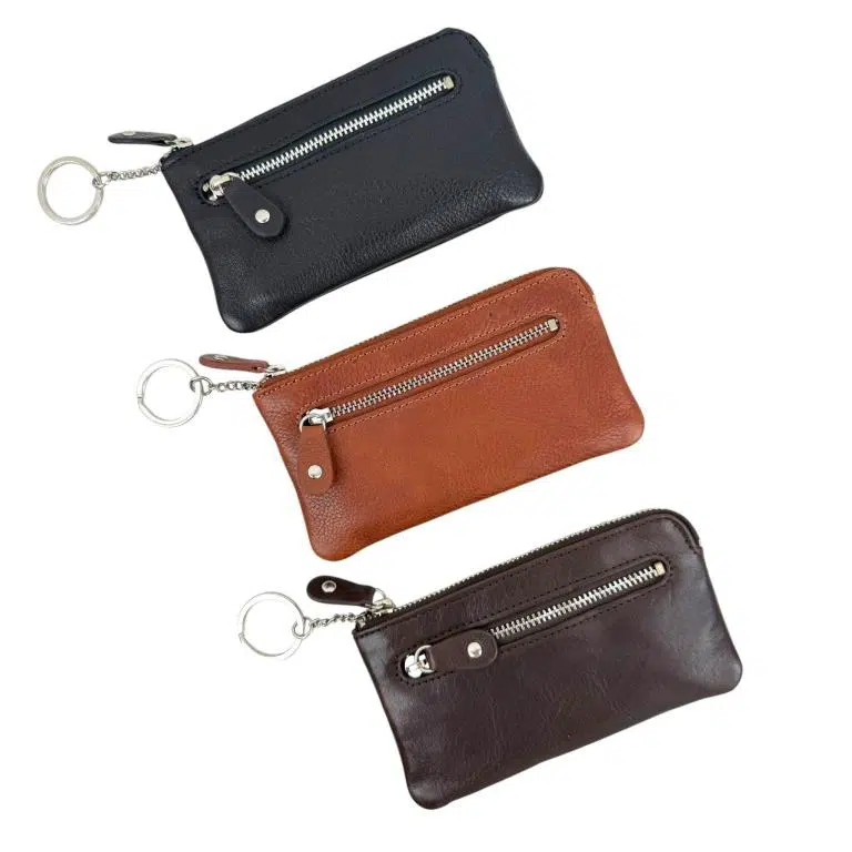 Monedero de Piel con Gran Calidad, Bolsillo Frontal y Anilla para Mujer - Imagen 3