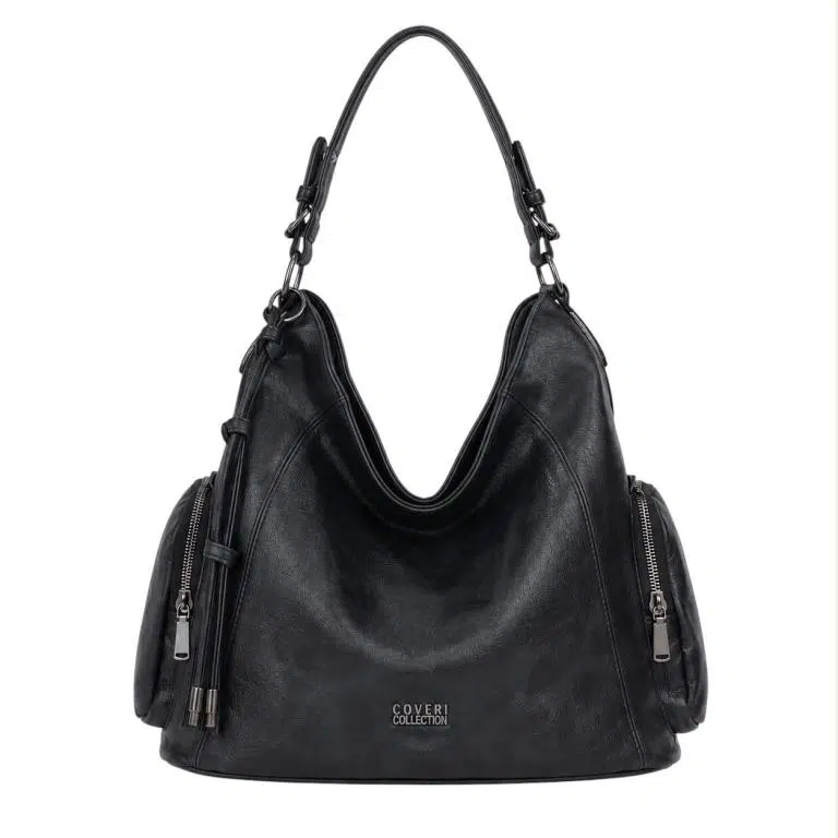 Bolso de Hombro Sintético Estilo Hobo Coveri Collection con Multicompartimentos Mujer - Imagen 5