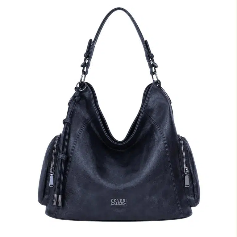 Bolso de Hombro Sintético Estilo Hobo Coveri Collection con Multicompartimentos Mujer - Imagen 6
