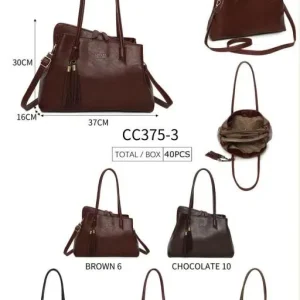 Bolso de Hombro Coveri Collection con Silueta Asimétrica y 3 Compartimentos para Mujer