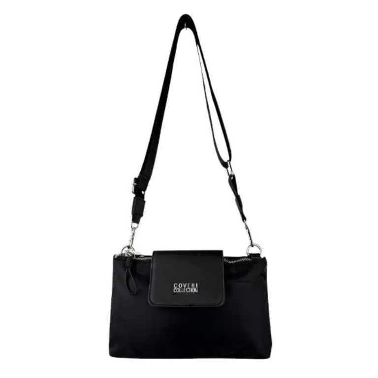 Bolso Bandolera en Nylon Coveri Collection con Mini Solapa y 2 Bolsillos con Cremallera Mujer - Imagen 6