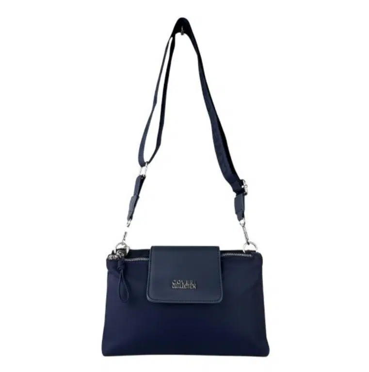 Bolso Bandolera en Nylon Coveri Collection con Mini Solapa y 2 Bolsillos con Cremallera Mujer - Imagen 5