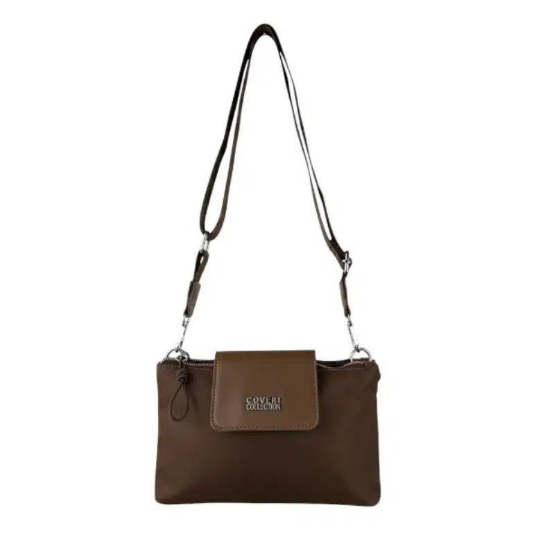 Bolso Bandolera en Nylon Coveri Collection con Mini Solapa y 2 Bolsillos con Cremallera Mujer - Imagen 4