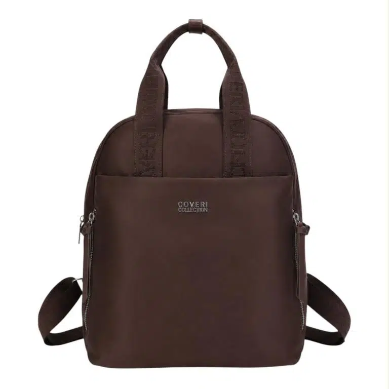 Mochila en Tela Nylon Coveri Collection con 4 Bolsillos Exteriores y Gran Capacidad Mujer - Imagen 4