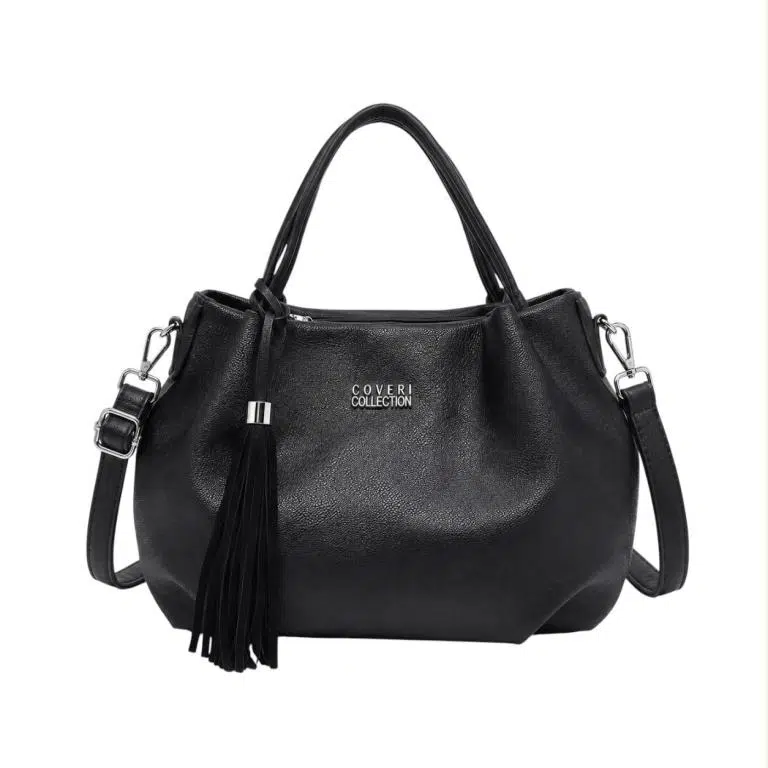 Bolso de Mano Sintético Coveri Collection con Flecos Decorativos y Bolsillo Trasero Mujer - Imagen 7