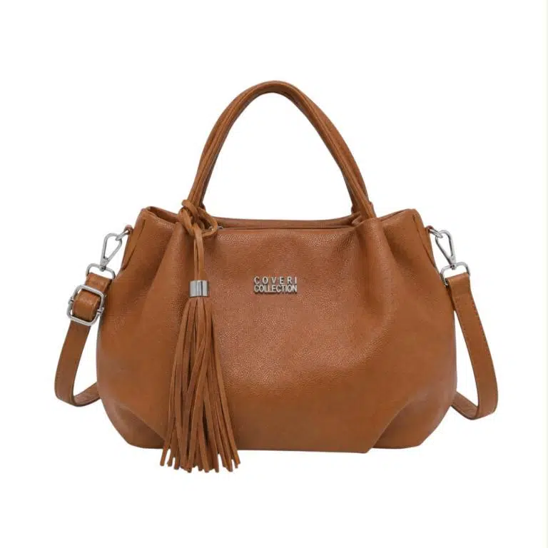 Bolso de Mano Sintético Coveri Collection con Flecos Decorativos y Bolsillo Trasero Mujer - Imagen 4