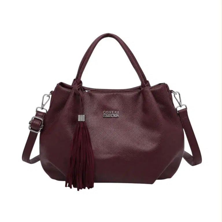 Bolso de Mano Sintético Coveri Collection con Flecos Decorativos y Bolsillo Trasero Mujer - Imagen 6