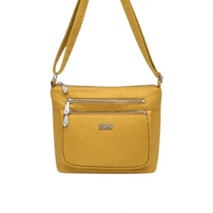 Bolso de Hombro Nylon Coveri Collection con 5 Bolsillos con Cremallera para Mujer