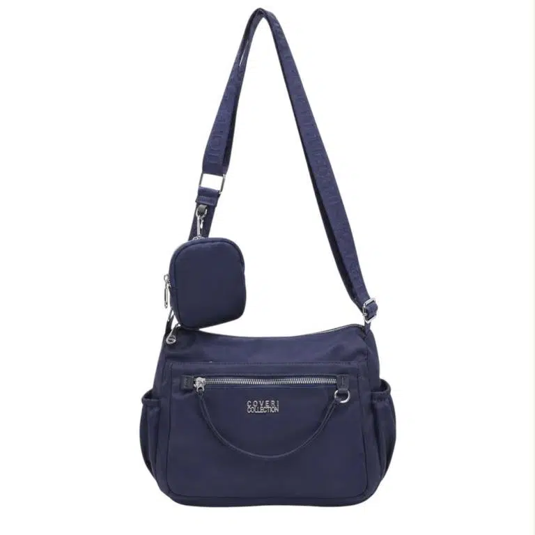 Bolso Bandolera de Mujer en Tela Nylon Coveri Collection con 6 Compartimentos y Monedero Extra - Imagen 5