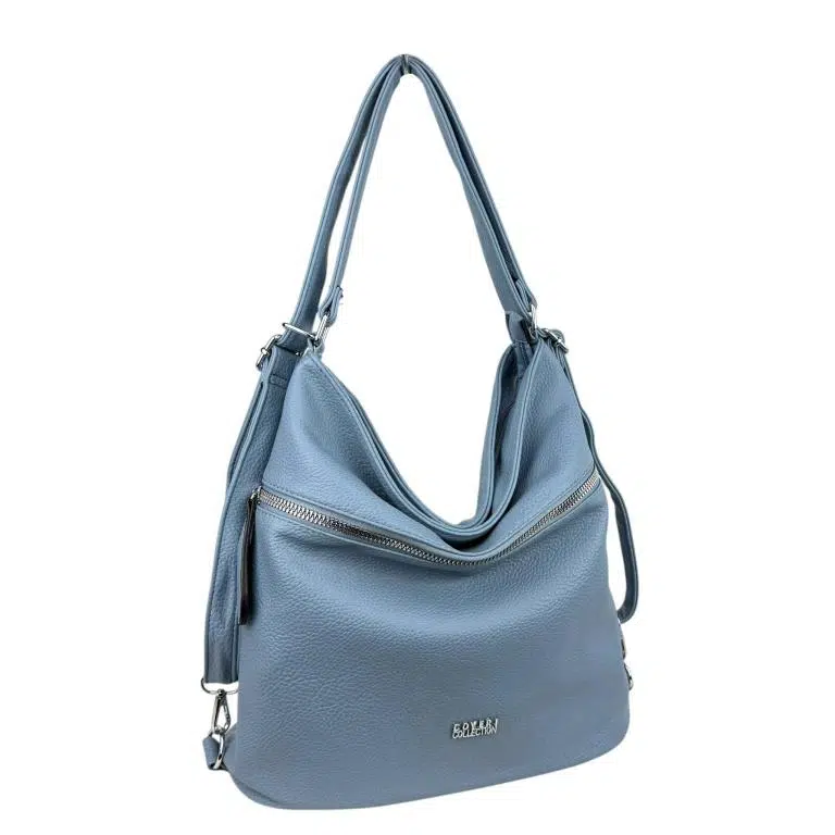 Bolso-Mochila Sintético Hobo de Mujer Coveri Collection con Bolsillos Exteriores y Gran Capacidad