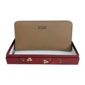 Cartera Sintética Coveri Collection con Cremallera, Caja y Espacio para Tarjetas de Mujer