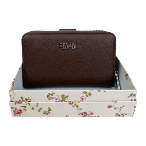 Monedero Sintético Coveri Collection de Mujer con Caja, Espacio para Tarjetas y Compartimentos