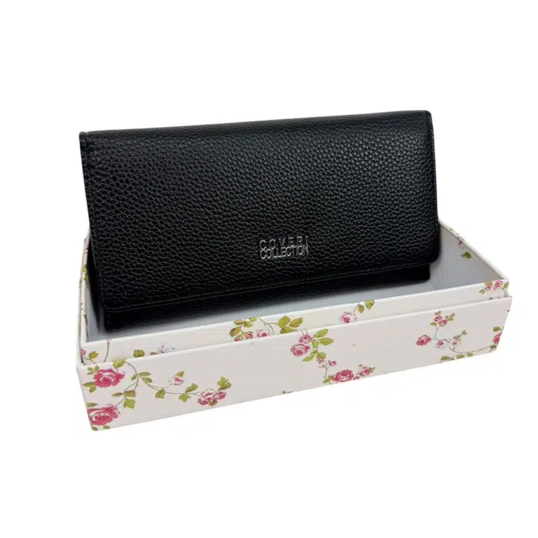 Cartera Sintética de Mujer Coveri Collection con Espacio para Móvil y Caja de Regalo