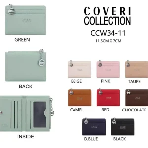 Monedero-Tarjetero Sintético Coveri Collection Con Compartimentos Frontales para Mujer