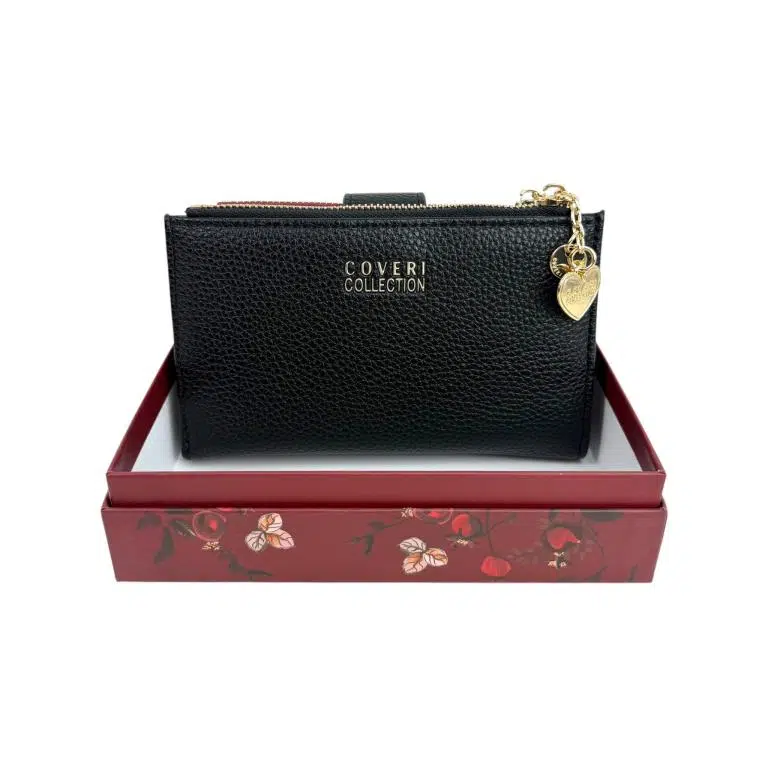 Cartera Sintética de Mujer Coveri Collection con Caja, Bolsillo Interno y Espacio para Tarjetas - Imagen 8