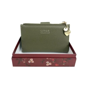 Cartera Sintética de Mujer Coveri Collection con Caja, Bolsillo Interno y Espacio para Tarjetas