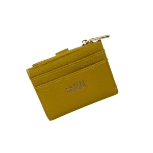 Tarjetero-Monedero Sintético Coveri Collection para Mujer con Mini Solapa de Botón y Cremallera