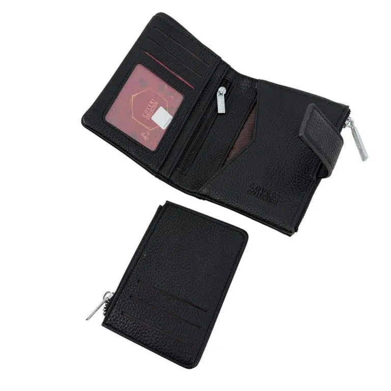 Monedero Sintético Coveri Collection de Mujer con Caja y Tarjetero Extraíble - Imagen 6